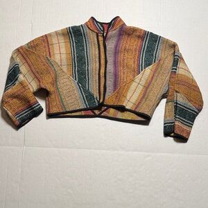 NAMAI The Kaira Cropped Quilted Patchwork Kantha Jacket Reversible One of a Kind